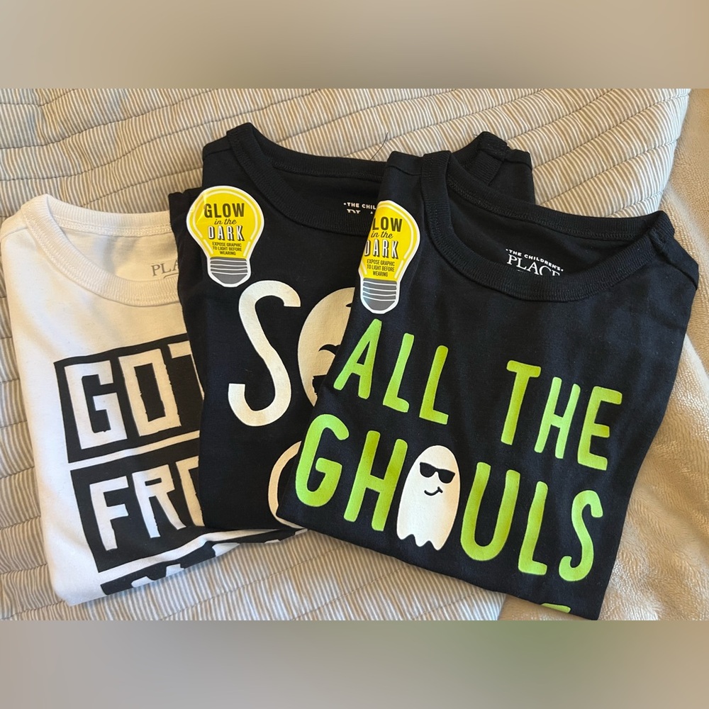 The Children's Place Glow-in-the-Dark Graphic Tees Bundle of 3